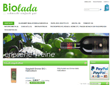 Tablet Screenshot of biolada.de